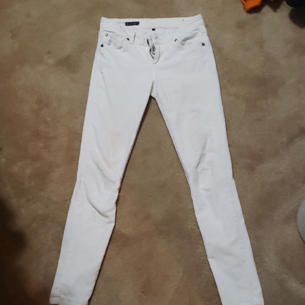KUT Winter white corduroy skinny jeans